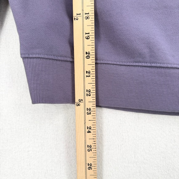 PACT Crew Neck Sweater Womens Large Purple Moon Start Print Cozy Casual Organic - Picture 8 of 13